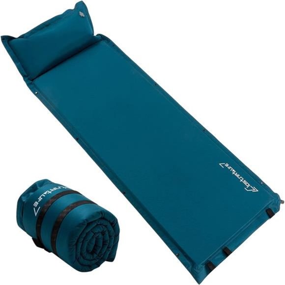 Self Inflating Sleeping Pad for Camping - 1.5 inch Camping Pad, Lightweight - Picture 1 of 6